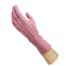 PINK LONG-WRISTED COTTON GLOVES